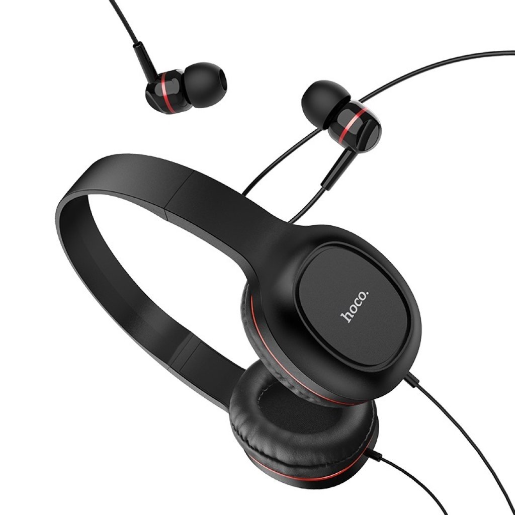 Hoco W24 Headphones wired with mic set with earphones